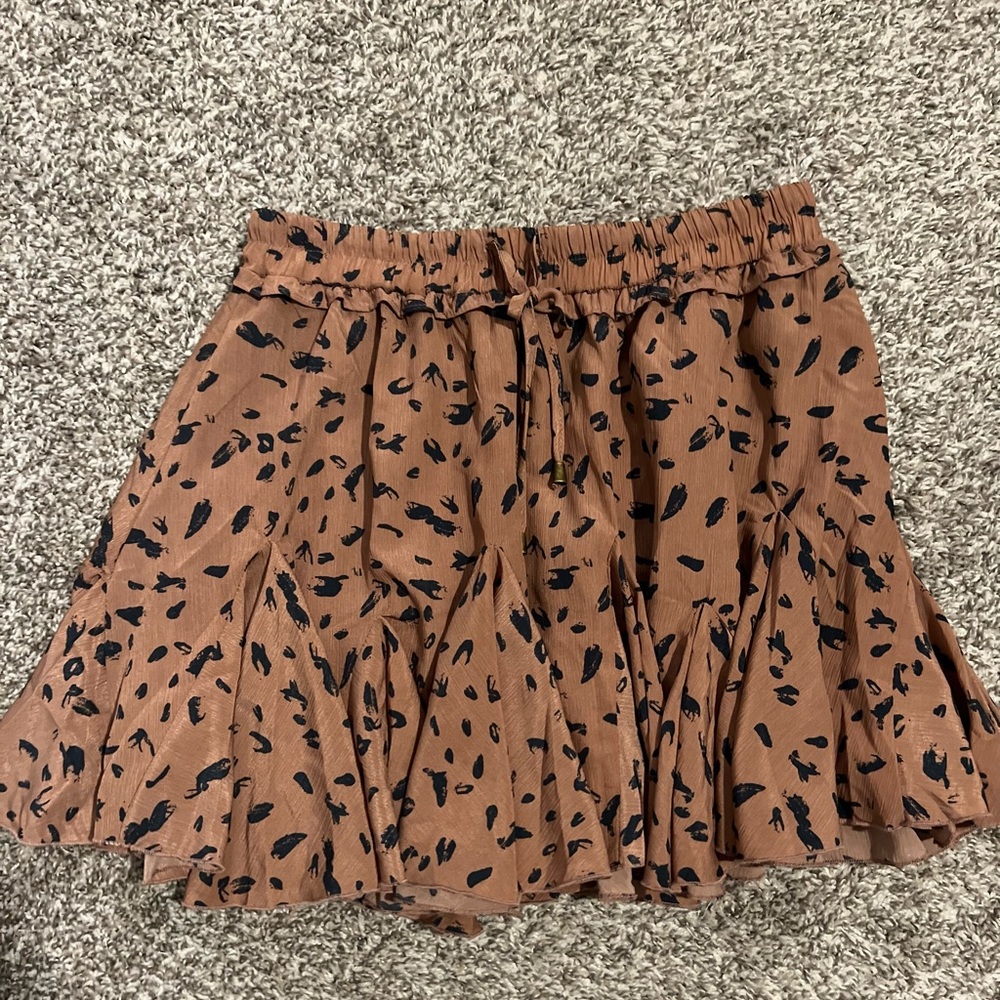 Leopard print skort
